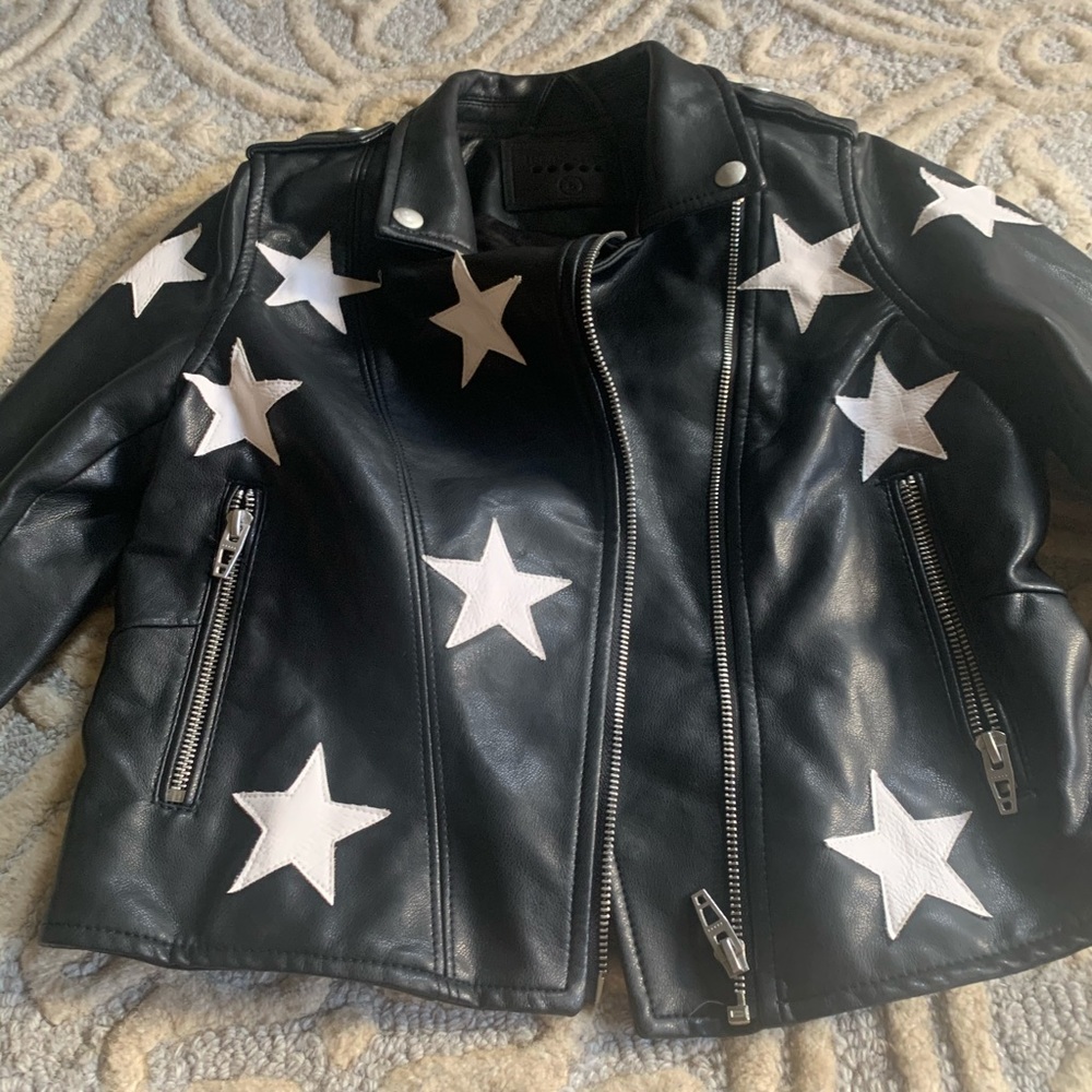 Faux Leather Girl’s Jacket